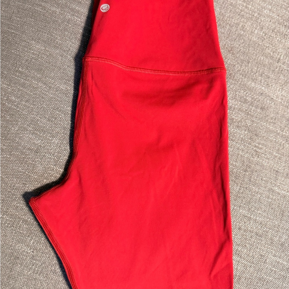 Lululemon vibrant red leggings